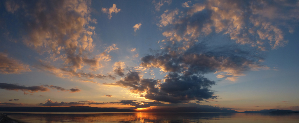 Sunset over Lake Ohrid