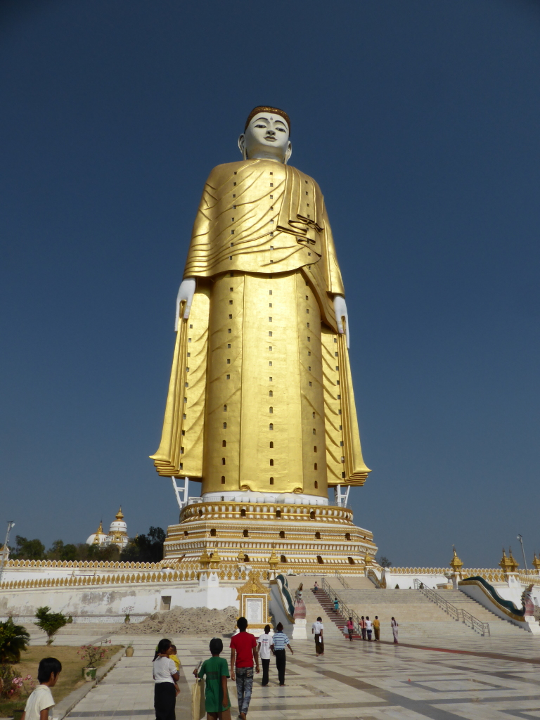 Laykyun Sekkya. At 116 meters (381 feet) tall, it is the second tallest statue in the world.