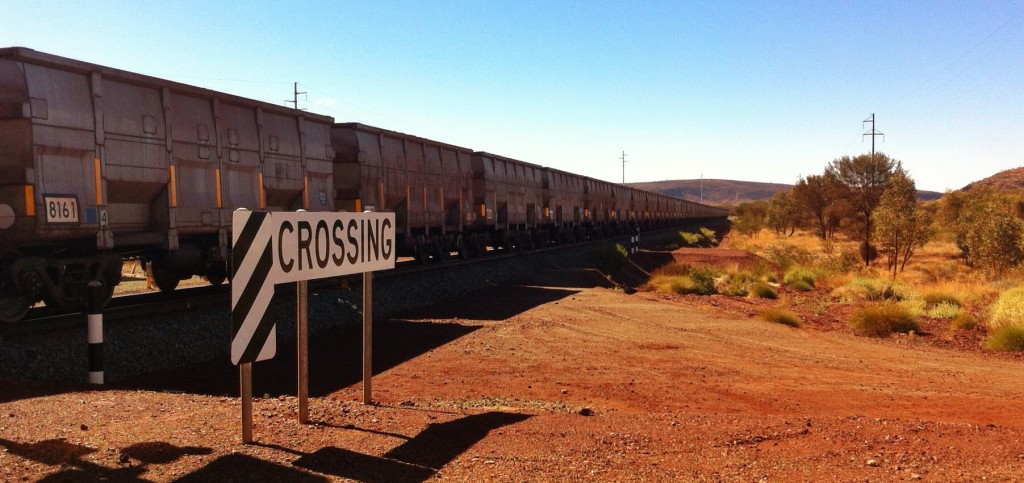 Ore trains in the Pilbara are often over a kilometre long.