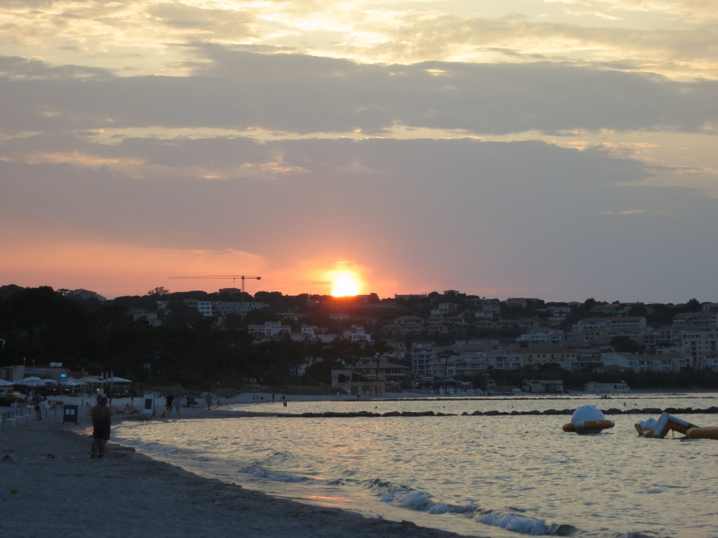 The prize for all the exercise: The beach in Calvi!