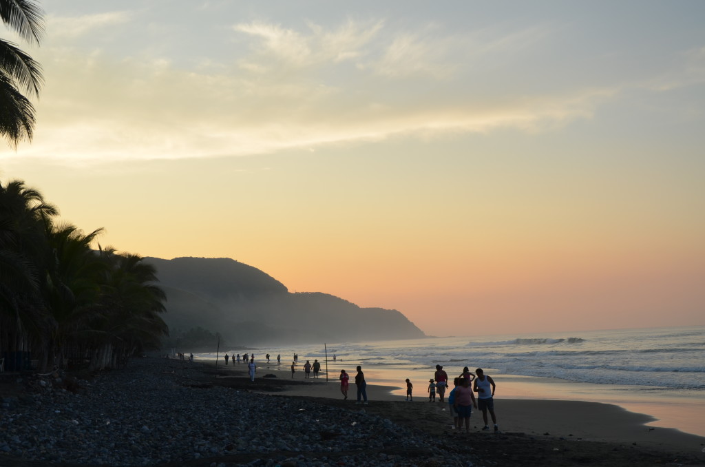 A very pretty sunrise at the Pacific coast