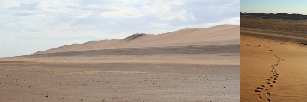 Photo 6: (LH) Stripy layers of mud and sand (bliss). (RH) View from the top well worth it!