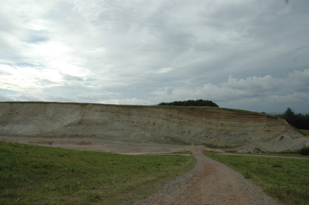 A part of a large Moler pit next to the museum on Mors.