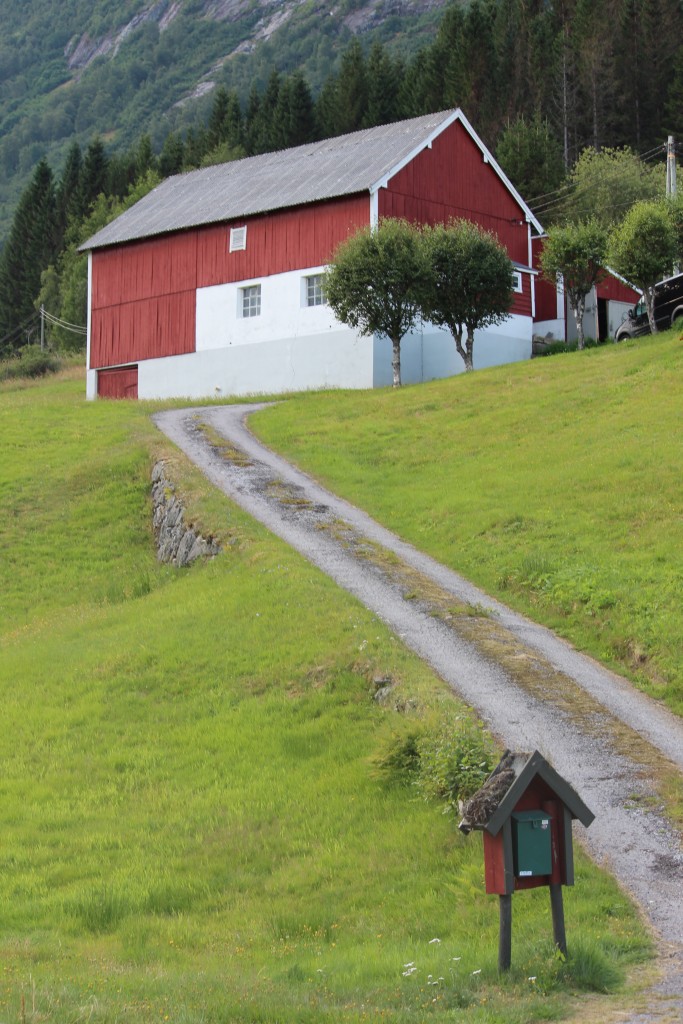Farmhouse in fjord region of Norway