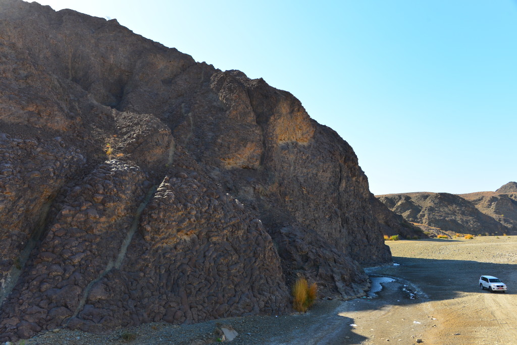 Geotimes, SUV for scale.