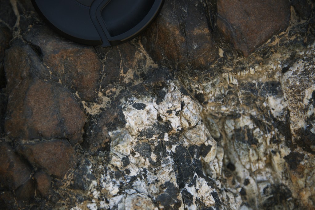 Close up of the granitic margin.