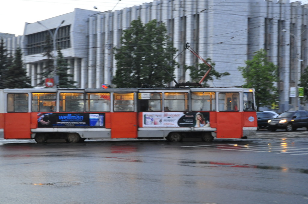 Old trams and seventies-style concrete: The heritage from Soviet time is still evident in Perm.