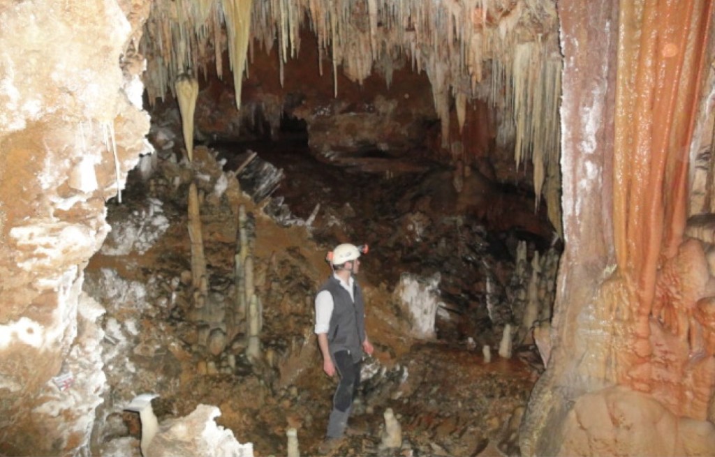 Exploring some of the other beautiful caves in Matienzo looking for our next research site!