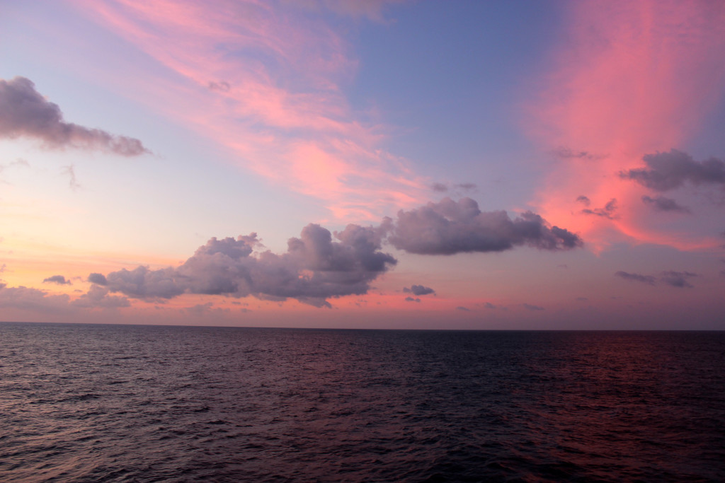 Another gorgeous sunset at sea. I guess this job ain’t so bad.