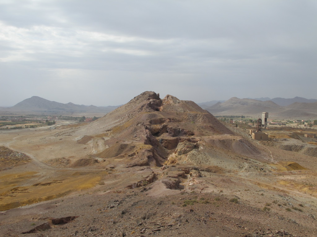 Old mineral workings at the Kettara mine.