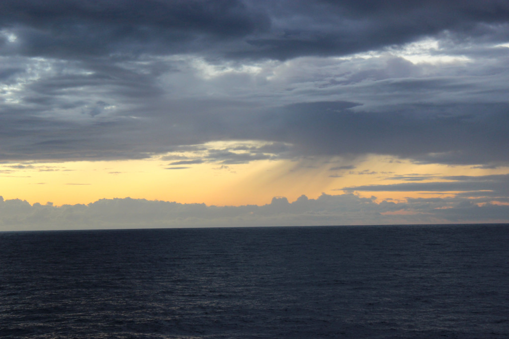 Unseasonal rain falling during December in the Bay of Bengal