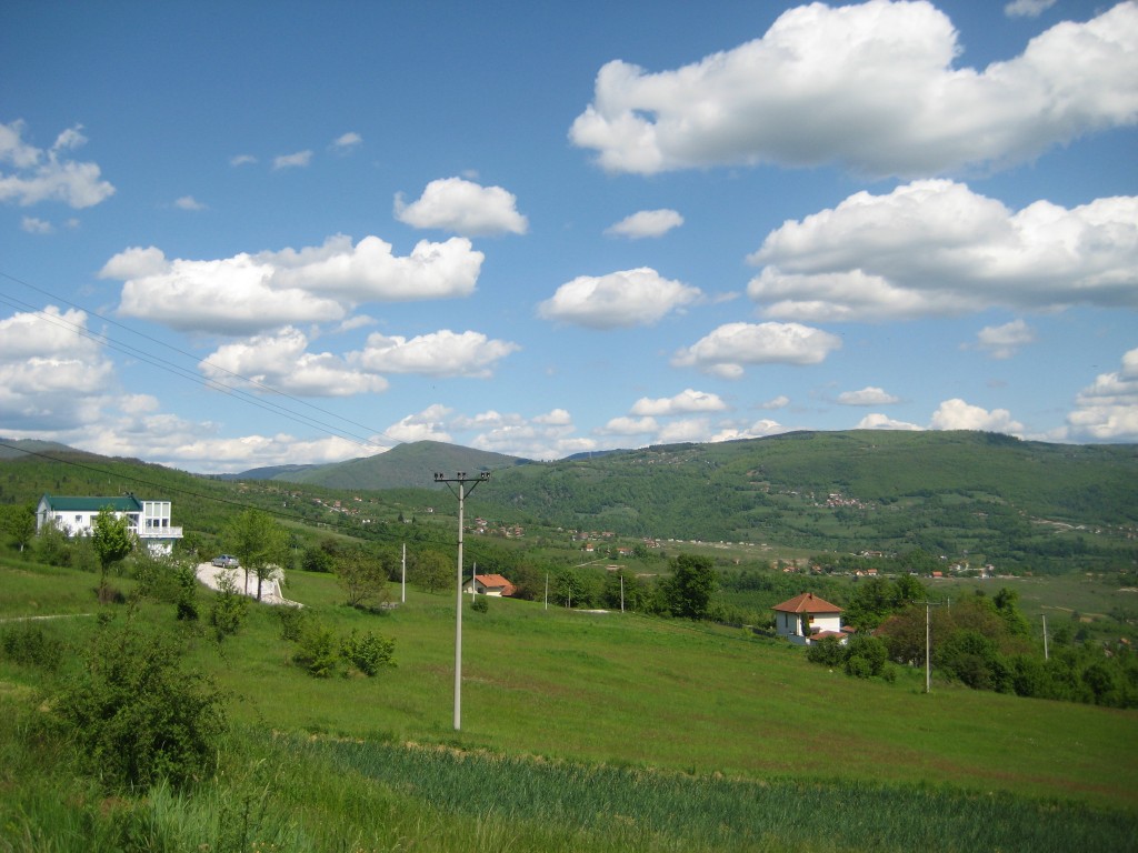 1.Peaceful Bosnian countryside. No outcrops, unless you know where to find them!