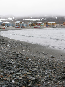 The shoreline in the town of Ulukhaktok.