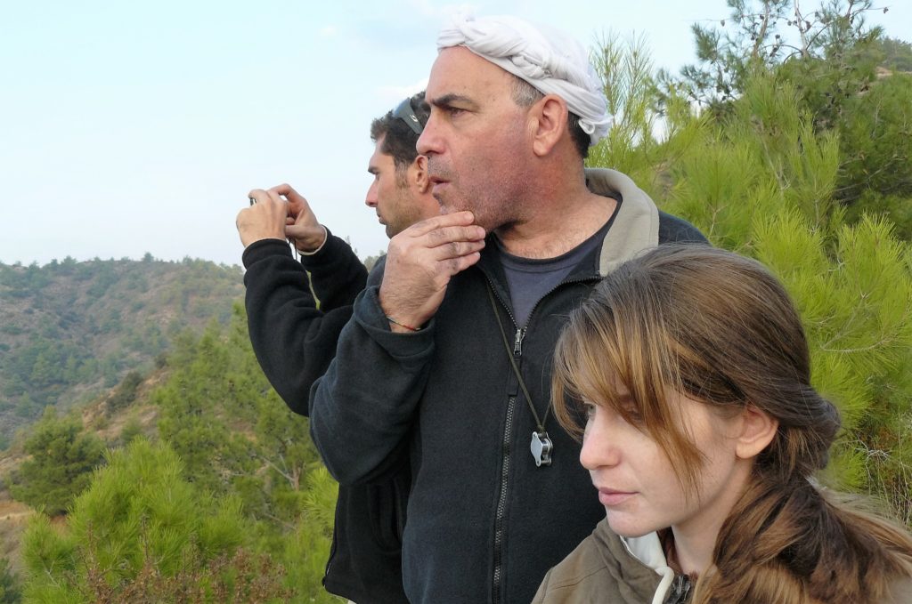 Bar, Yaron and Hagit in a somewhat dramatic photograph.