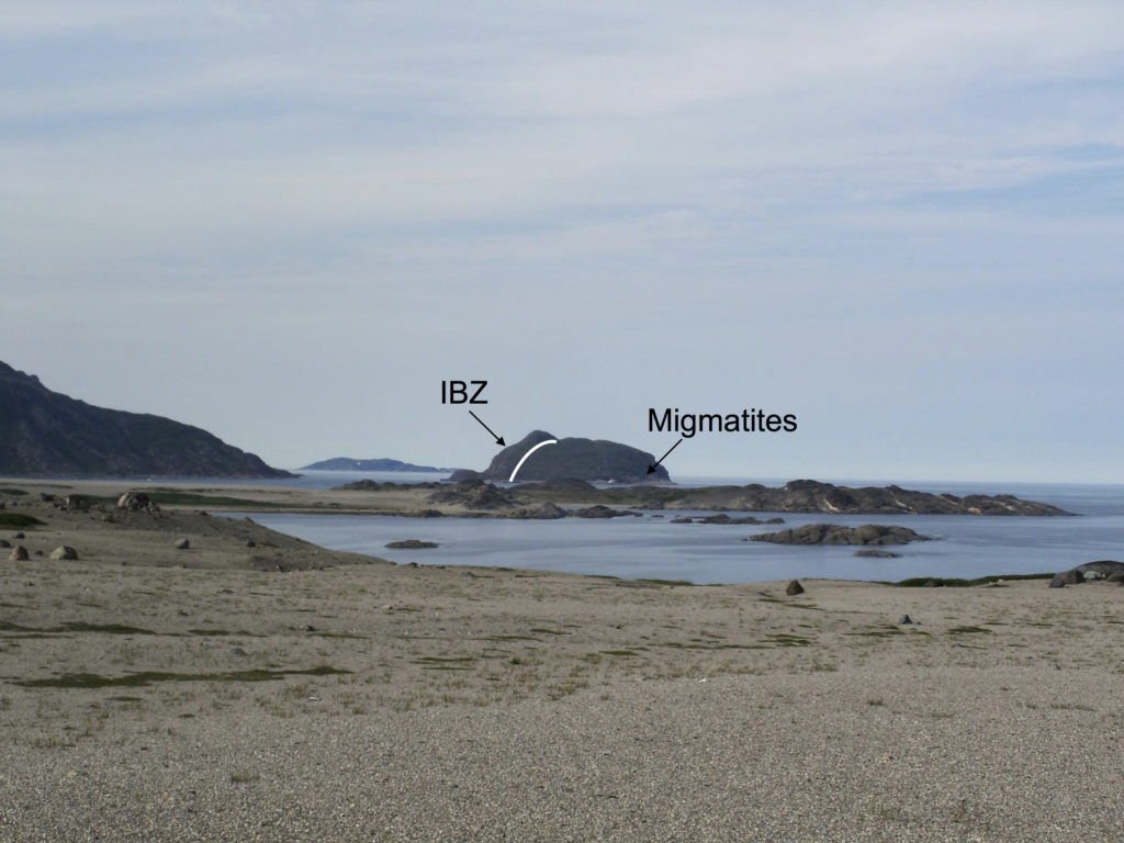 Figure 9: Loafhead Island, Inner Border Zone, Kiglapait intrusion, Labrador