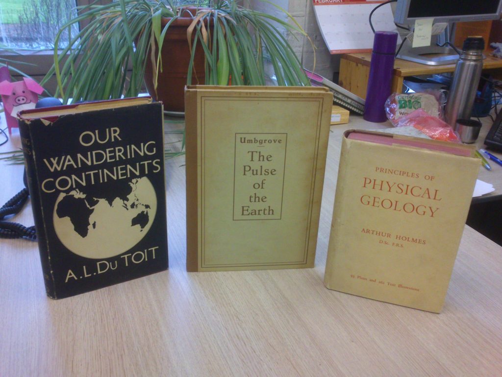 Collection of old books showing my precious orocline.