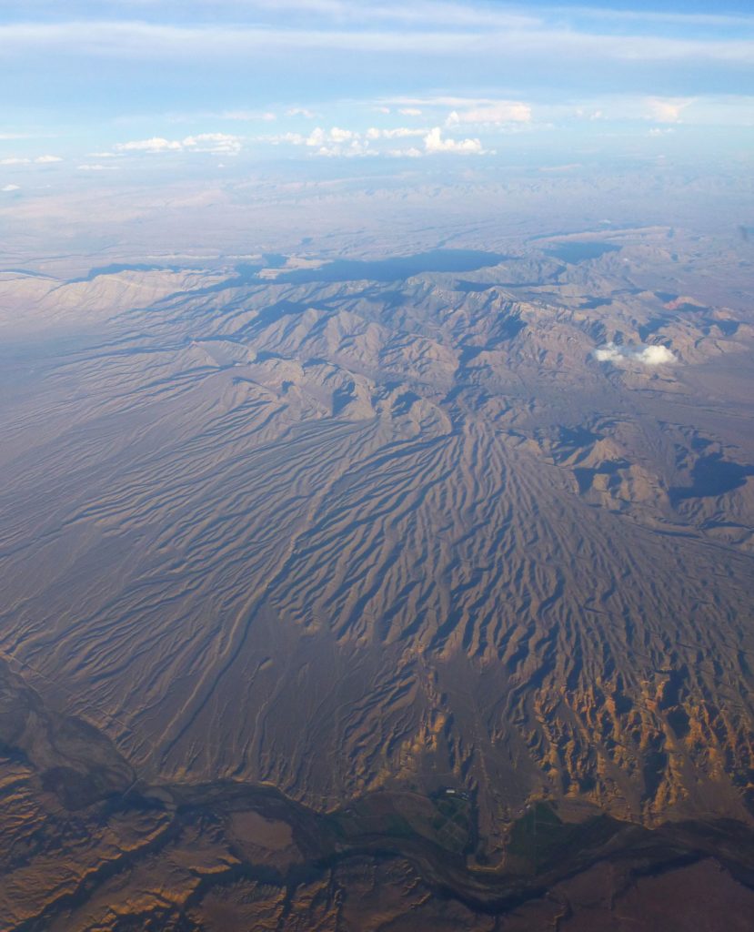 Flying into Las Vegas