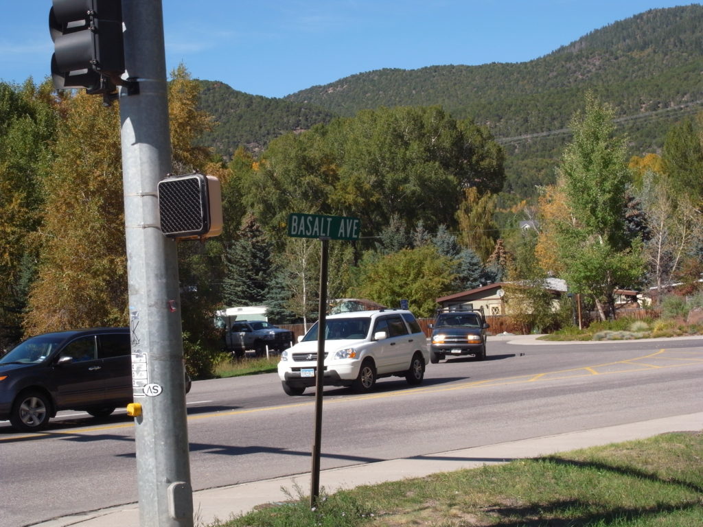 Basalt ave. in the town of Basalt