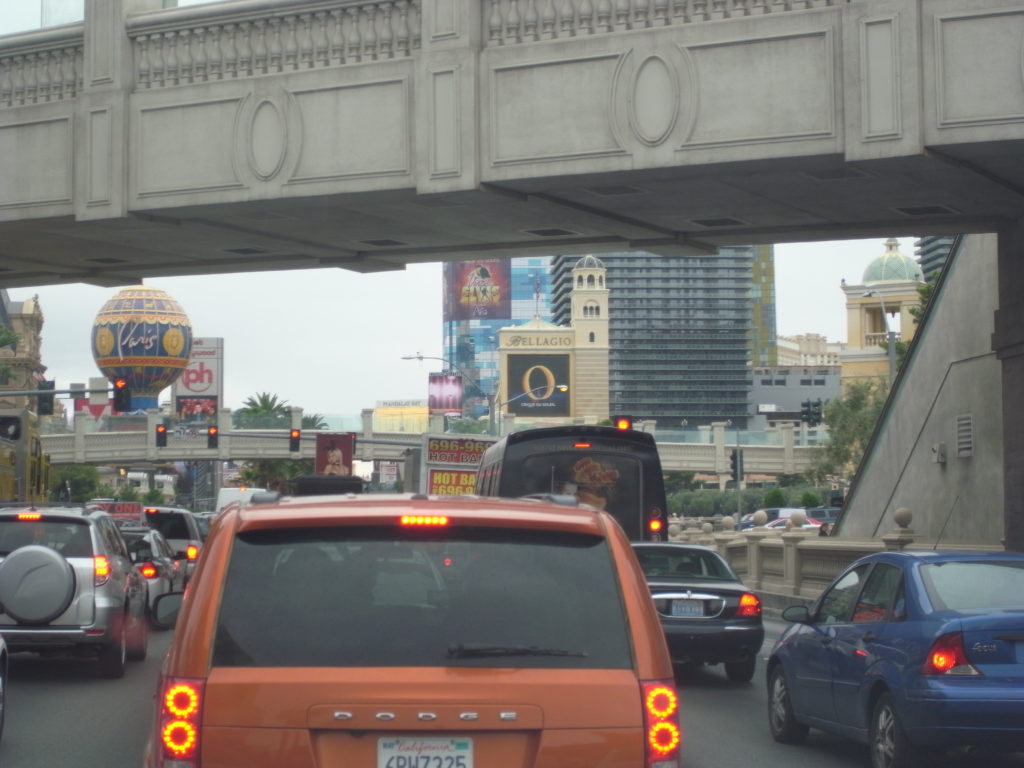 Driving in to Las Vegas.