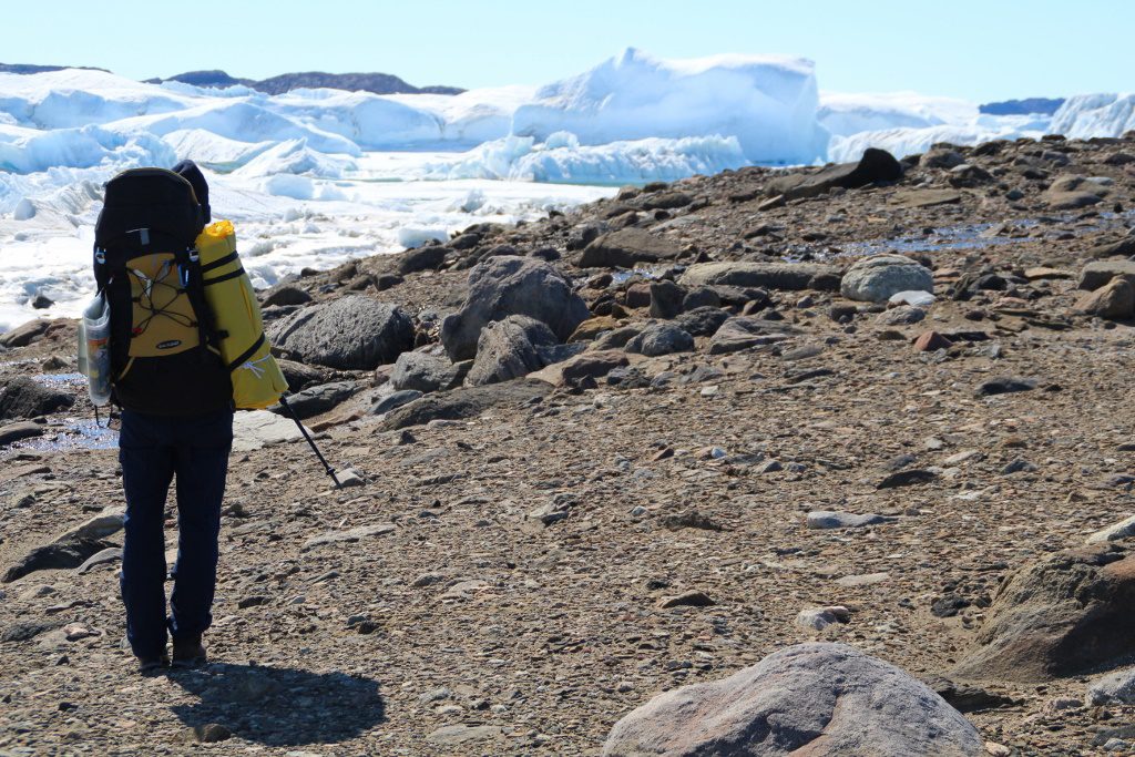 Hiking Krylatti Peninsula to setup camp