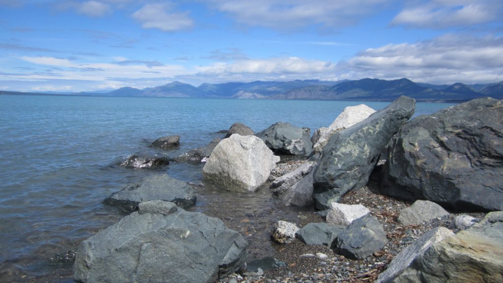 Kluane Lake.