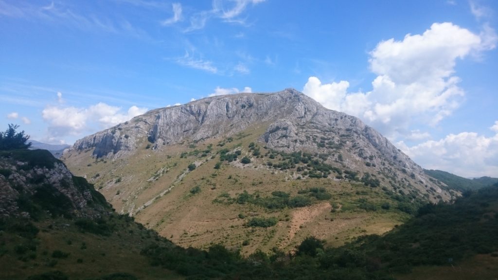 Figure 10 – Looking east toward the overwhelming Limestone behemoth Cueto San Mateo