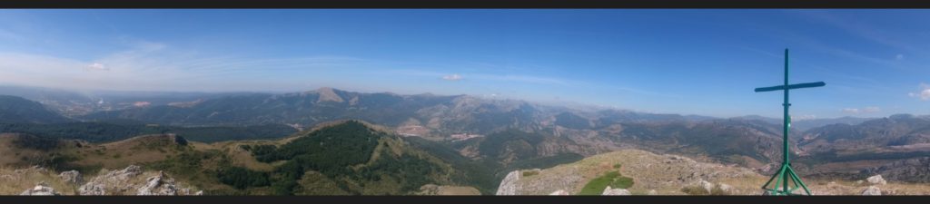 Figure 9 – Panoramic vue off the top of Cueto San Mateo