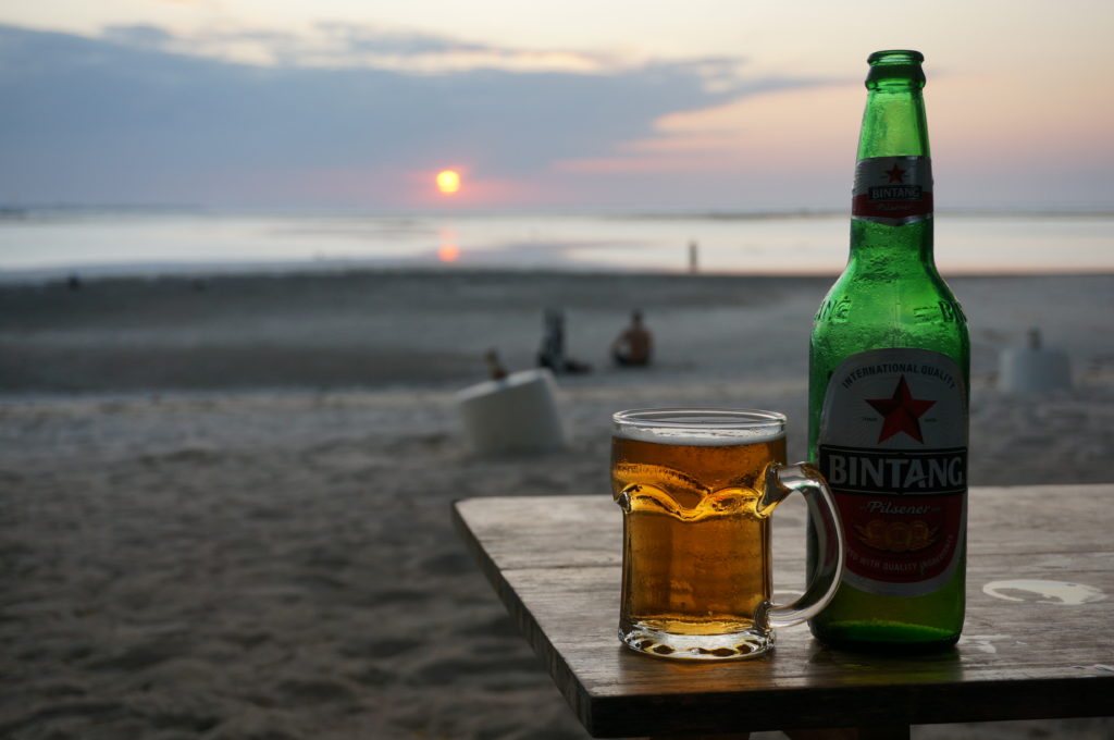 Bintang and sunset bliss at Cristo Rei beach