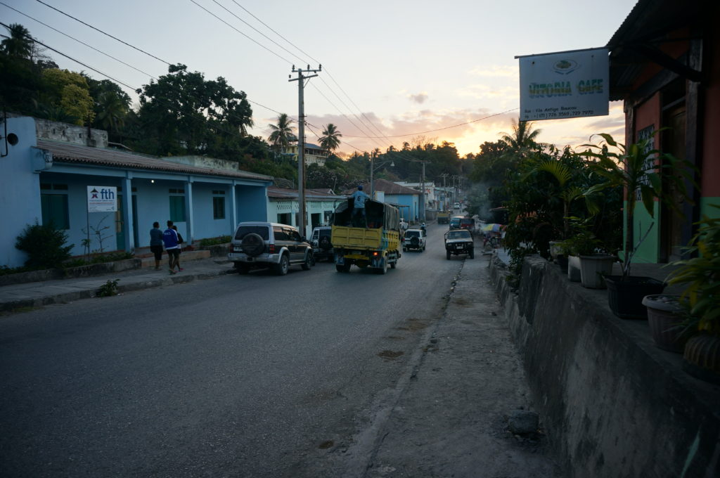 Sunset on the streets of Baucau